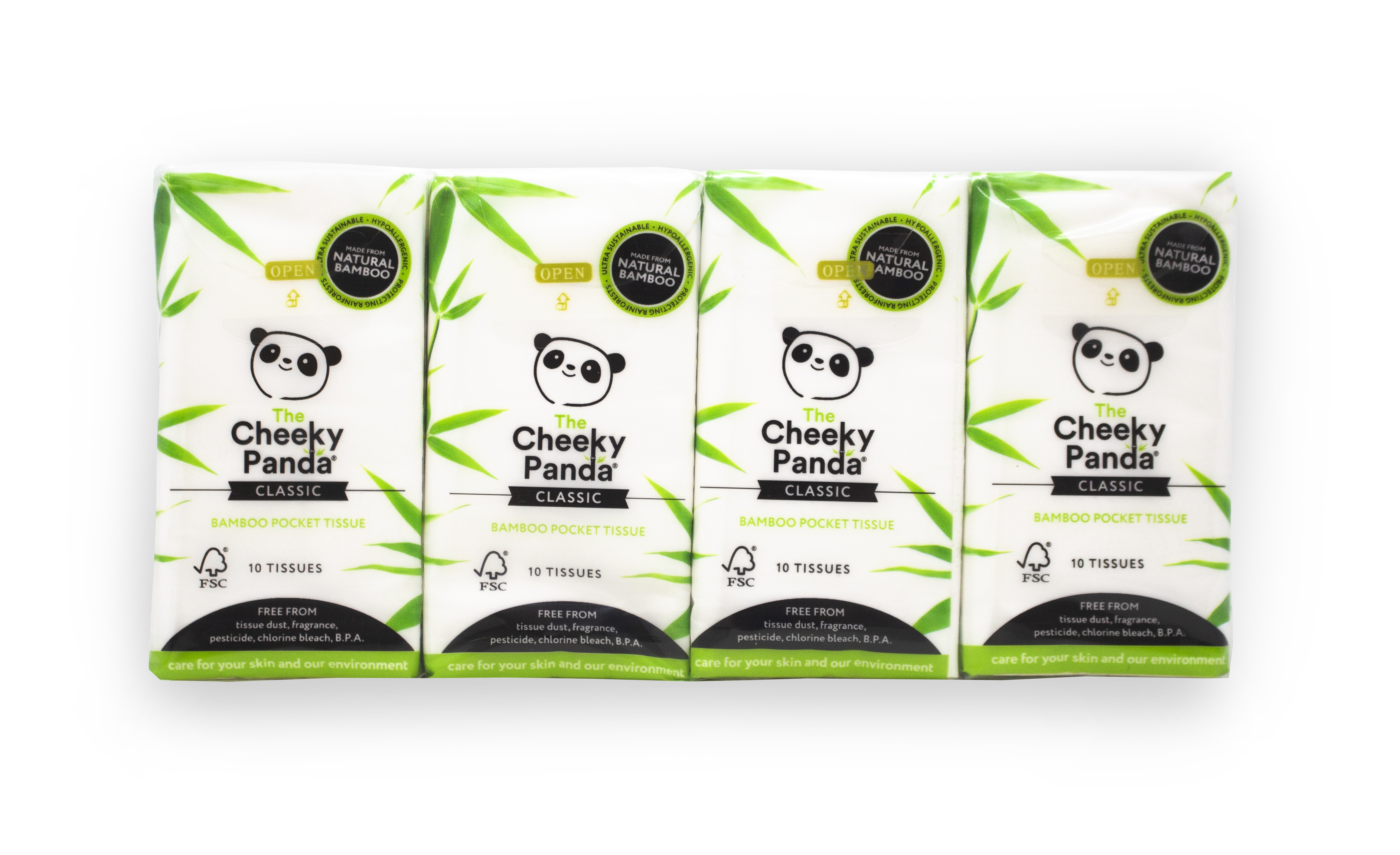 Cheeky Panda Mouchoirs en bambou 8-pack